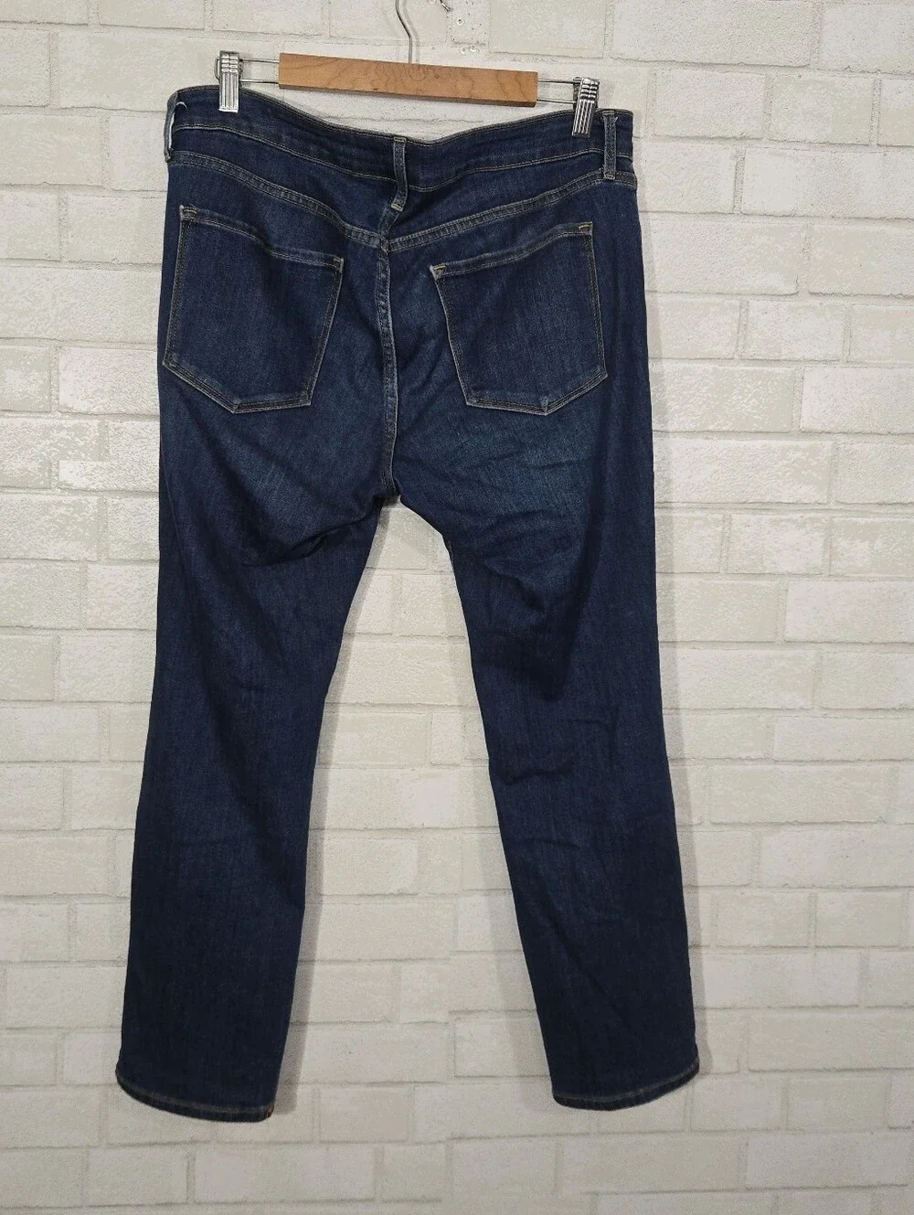 Old Navy mid-rise power slim straight jeans